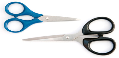2 pairs of scissors