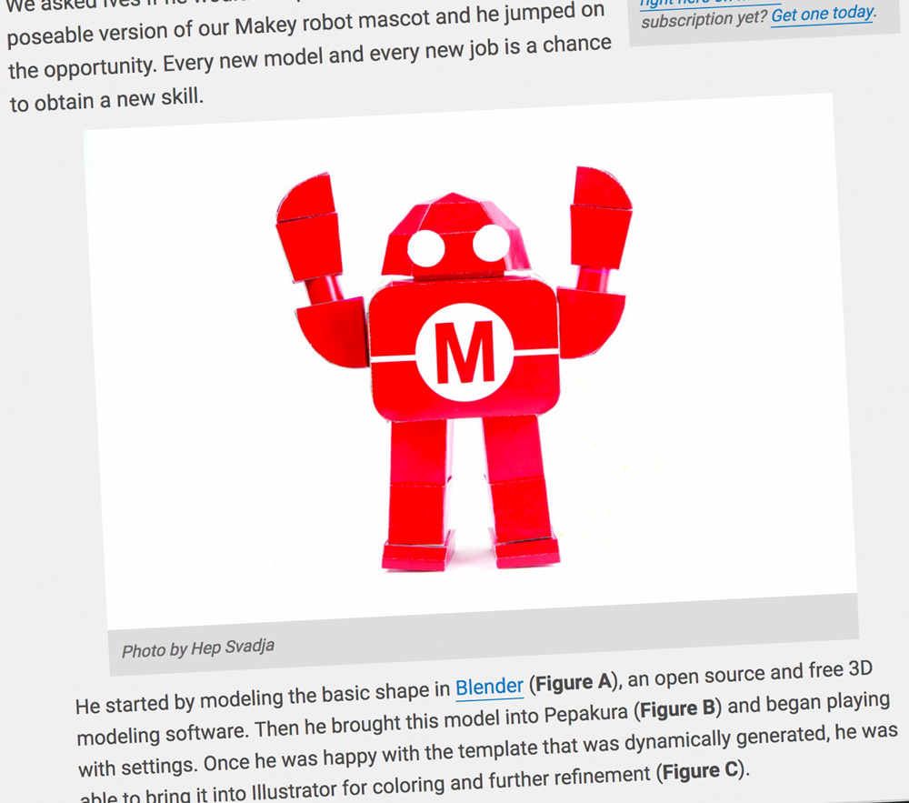 make magazine logo robot